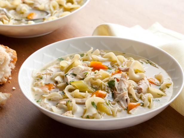 2. Speedy and Easy Chicken Noodle Soup Bowlful
